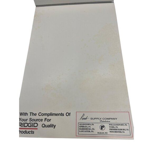 1995-1996 Ridgid Swimsuit Calendar Pin-Up Girls Compliments of Raub Supply Co PA - Picture 4 of 4